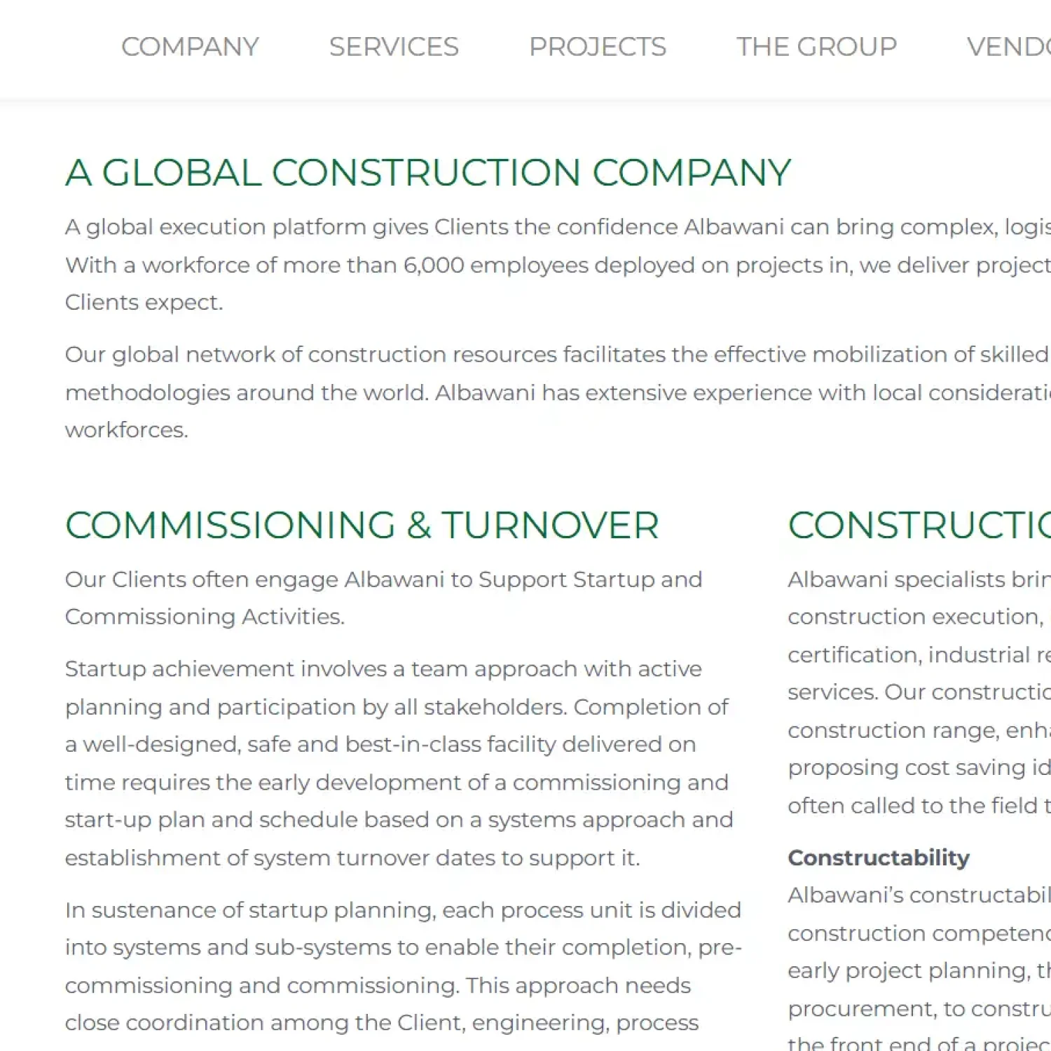 Corporate Profile in Saudi Construction
